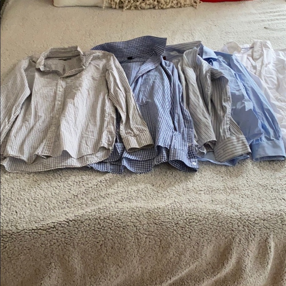 Bundle of 5 dress shirts all fit like M SEE brands